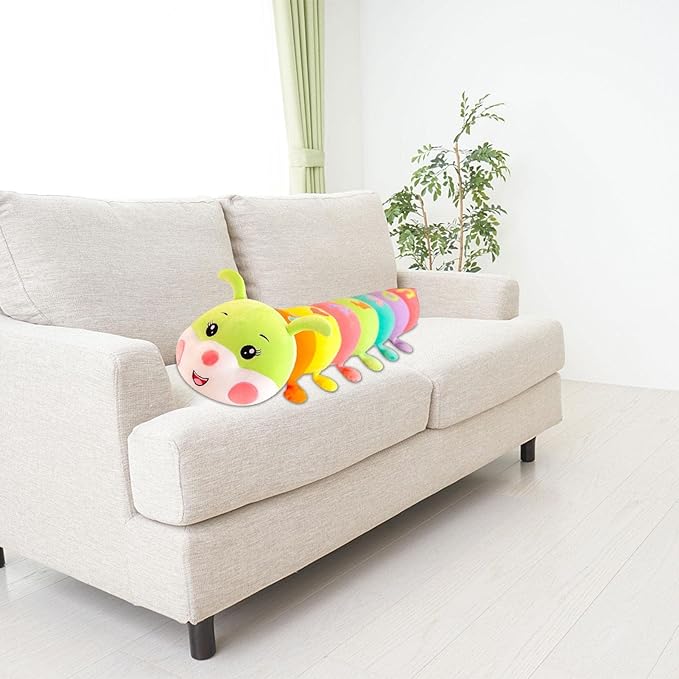 Caterpillar Figures Plush Toy - Stuffed Charm Caterpillar Pillow Toy | Colorful