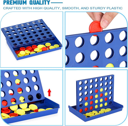 4 IN A ROW Board Game for Kids / Travel Board Game