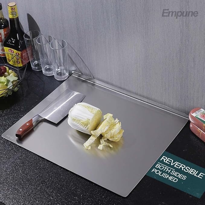 Stainless Steel Cutting Board! 🔪✨ Durable, hygienic, and easy to