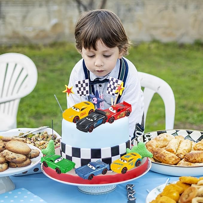6-Piece Mini Metal Alloy Car Dinky Set Durable Die-Cast Toy Vehicles