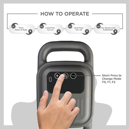 Blue idea Deep Tissue Massage Gun with 4 Heads - Muscle Massager