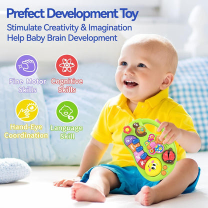 Smiley Piano For Baby - Baby Musical Keyboard Development Toys Newborn Interactive