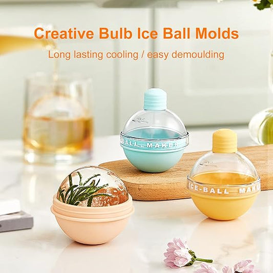 Bulb Ice Cube Hockey Mold Silicone Ice Maker Ball tray (Random