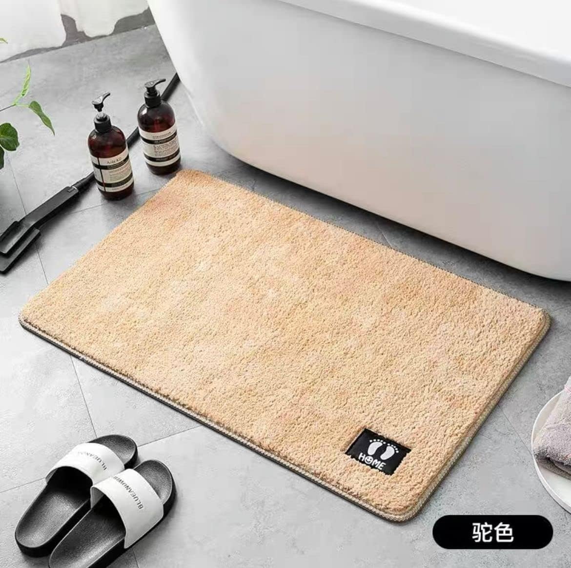 Soft Super Absorbent Bathroom/ door Mat Non-slip 40x60cm (random color)