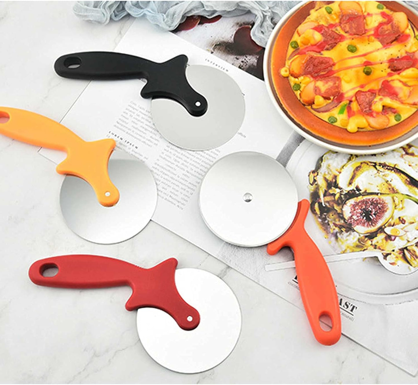 Pizza Cutter, Pizza r Big Size Cooker Stainless Steel, Commercial Use,