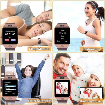 DZ09 Bluetooth Smartwatch,Touchscreen Wrist Smart Phone Watch Sports Fitness Tracker with SIM