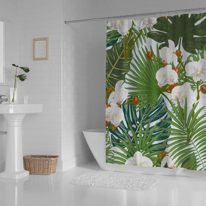 Bathroom Shower Curtain ,Modern Waterproof with 12 Hooks(random )