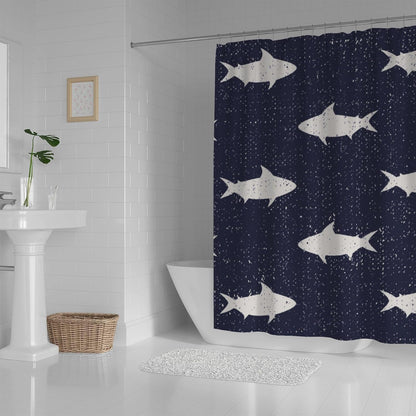 Bathroom Shower Curtain ,Modern Waterproof with 12 Hooks(random )