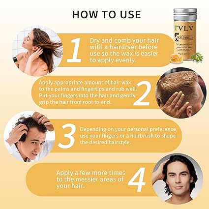 TVLV Hair Wax Stick Broken Hair Finishing Styling Stick for Broken Hair,