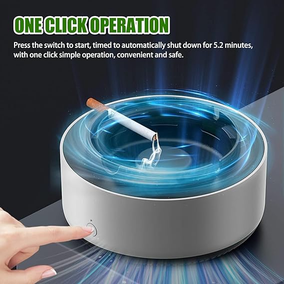 Ashtray With Air Purifier, Ashtray Smokeless | Multipurpose Ashtray With Air Purifier