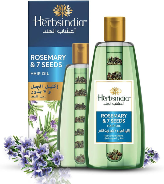 Herbs India 7 Seed Hair Oil with Rosemary - 280 ml |