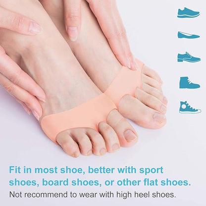 Silicone Gel Half Toe Heel Sleeve | Forefoot Insole Shoes Pain Relief