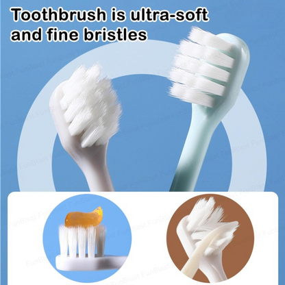 CHOFN Kids Toothbrush Set (312 Years) Soft Bristles with Toy Car