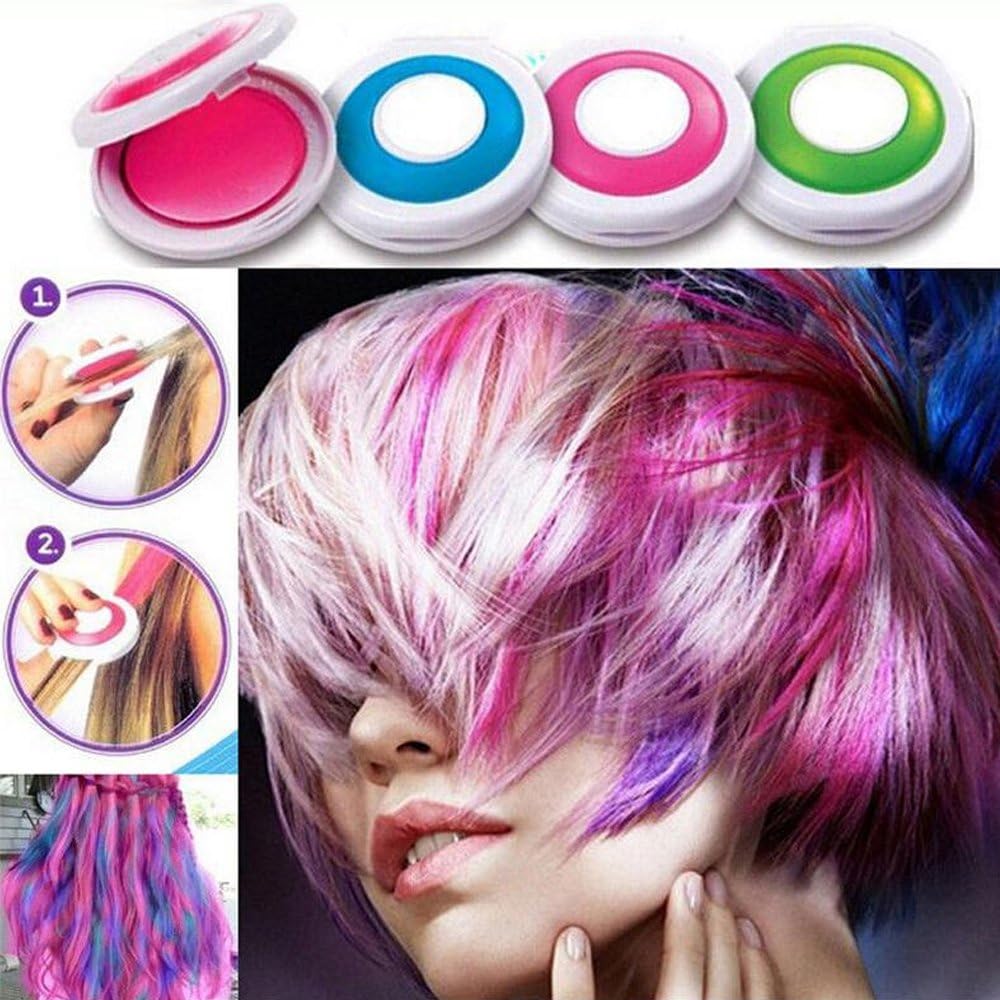 Pack Of 4 Temporary Hair Chalks 4 Colors Hair Dye Powder