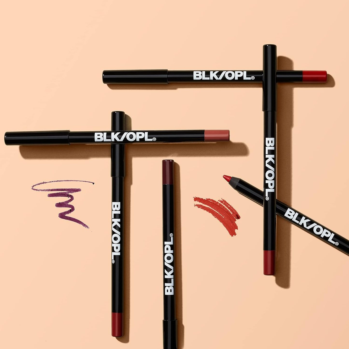 2 in 1 BLK/OPL Eye Pencil With Sharpener, Makeup 2 Colors
