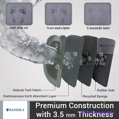 Nonslip Soft Rubber Bath Mat for Bathtub and Shower, Anti Slip Bacterial