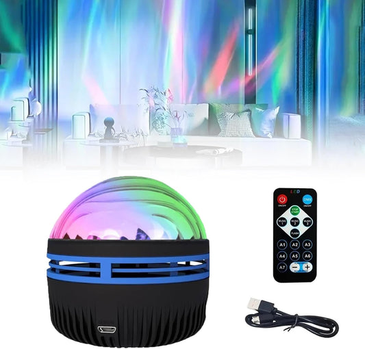 LED Starry Galaxy Projector Night Light Rotating Star Moon Lamp Bedroom Aurora