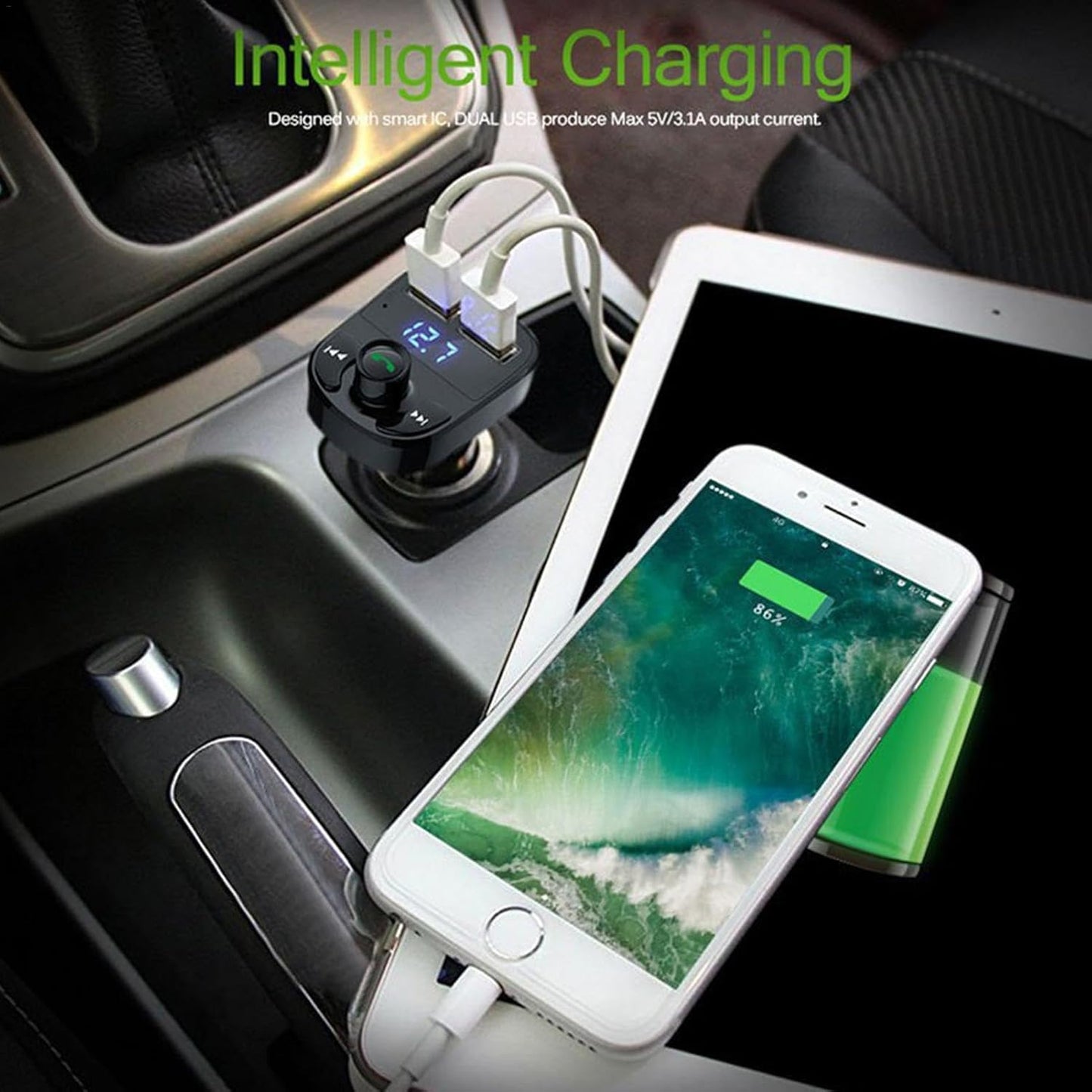 X8 - Multifunctional Car Mp3 Player | Car Wireless FM Transmitter |