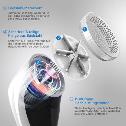 M23 Portable Lint Remover USB Rechargeable Lint Remover for Various Fabrics With