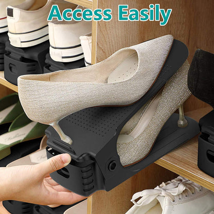 Double Layer Adjustable Shoe Bracket Storage Shoe Rack | 2 In 1