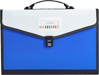Plastic Expanding Bag File Folder - Plastic Expanding File Folder - Multi-Pocket