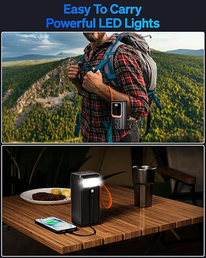 Aspor A350 50,000mAh - Fast Charging with Built-in Flashlight Power Bank for