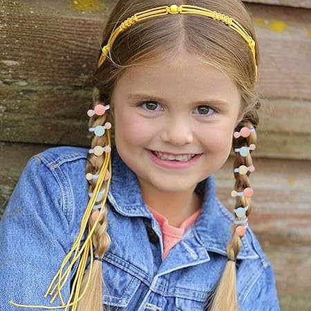 (pack of 2 )Girls hair plastic Telephone Wire Spiral (random color)