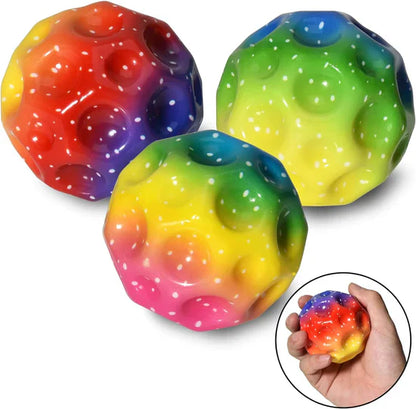 1 Pc of Super High Bouncing Colorful Space Moon Ball (random color)