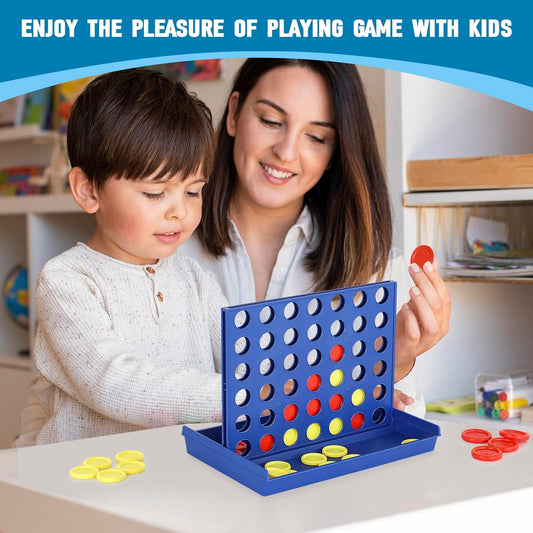 4 IN A ROW Board Game for Kids / Travel Board Game