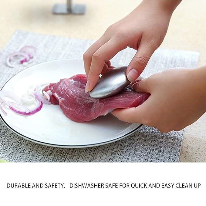 Odor removing steel soap bar with stand and box | soap for