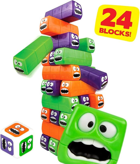 Wobbly Worms Tower Balancing Game | Tower Tumbling Stacking Board Games Building