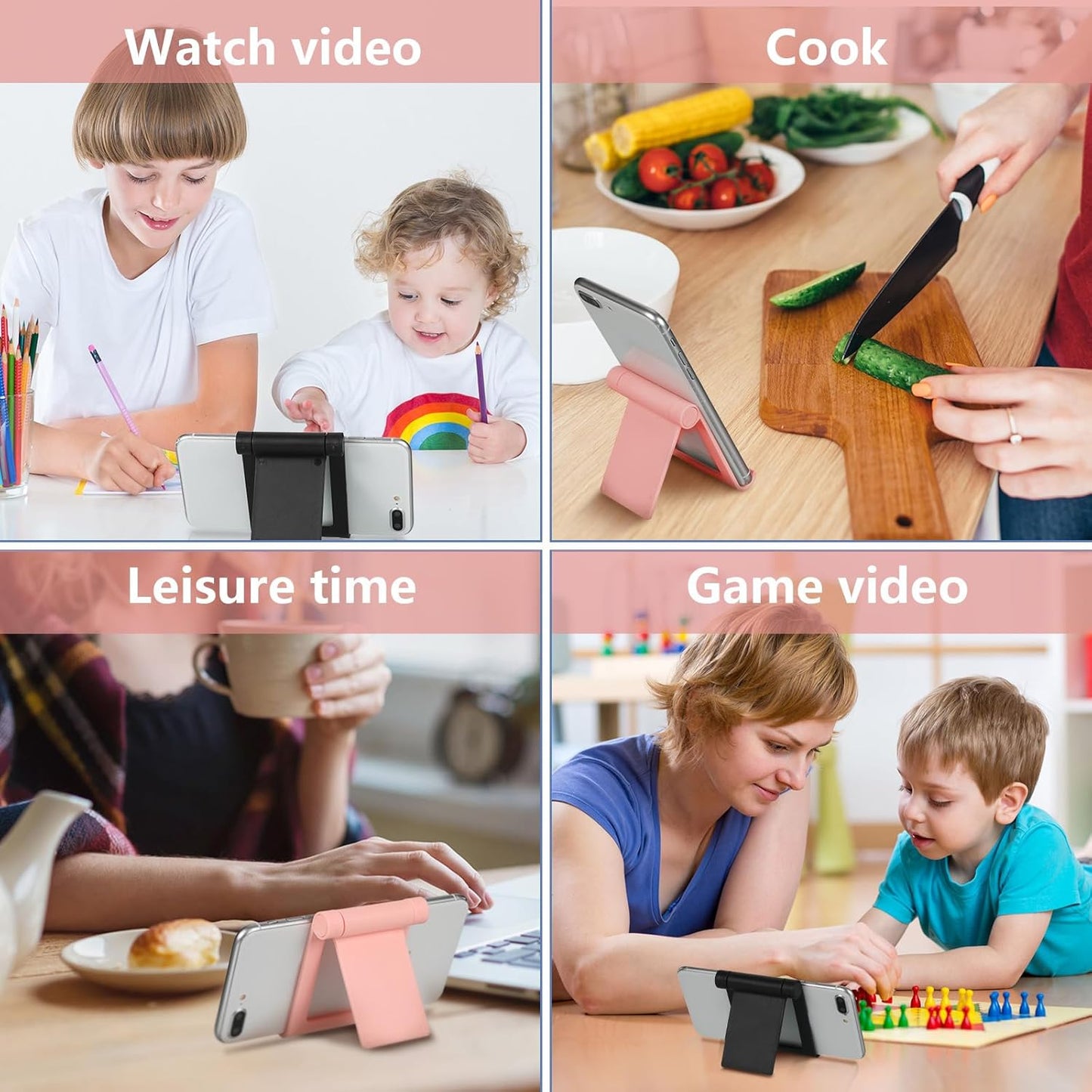 Portable Mobile Phone Holder Multi-Angle Universal Mobile Phone Stand 360° Rotateable Phone