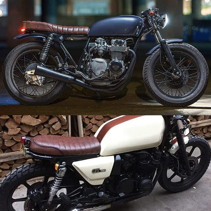 High-Quality Cafe Racer Bike Seat with Complete Fitting | Compatible with CD