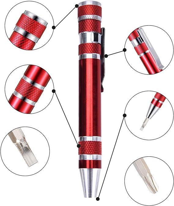 8 in 1 screwdrivers tool pen | Precision Pocket Screwdriver Set Mini