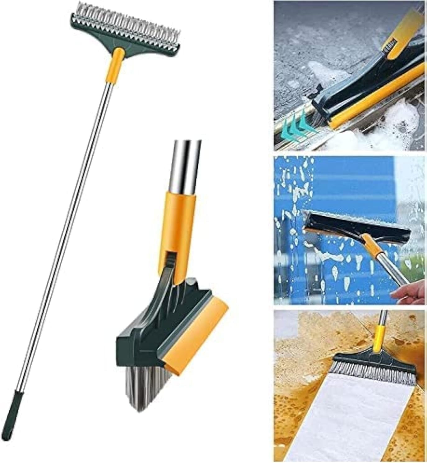 2 In 1 Floor Cleaning Brush Bathroom Tile Windows Floor Cleaning Brush