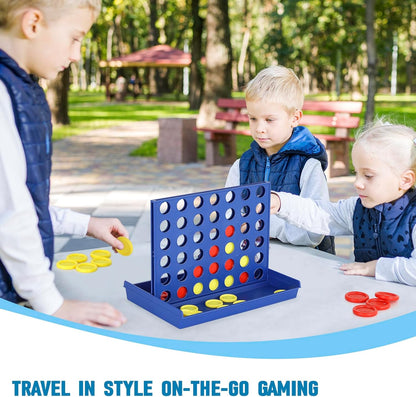4 IN A ROW Board Game for Kids / Travel Board Game