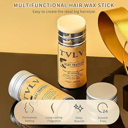 TVLV Hair Wax Stick Broken Hair Finishing Styling Stick for Broken Hair,