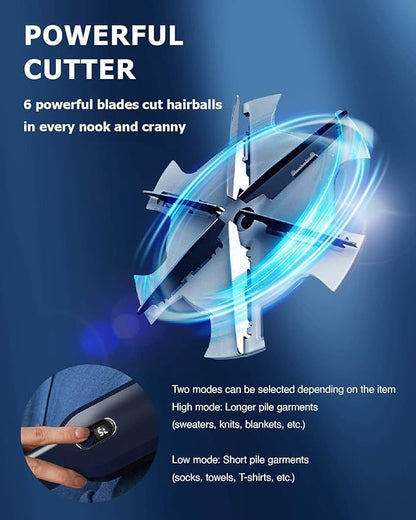 Electric Fabric Lint Shaver Fuzz Remover, LCD Display (Random color)