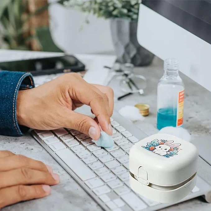 Mini table desktop vacuum cleaner (random color)