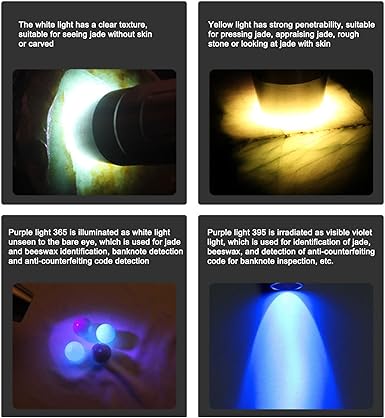 Portable Small Jade Jewelry Gemstone Currency Notes Identification Led Flashlight | Gemstone