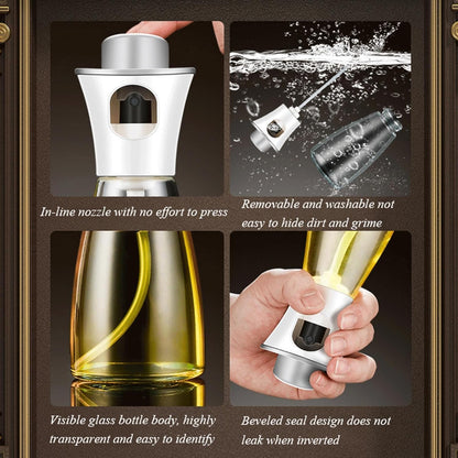 Oil Spray Dispenser / Oil Spray Bottle Pump for Cooking, BBQ, Baking,