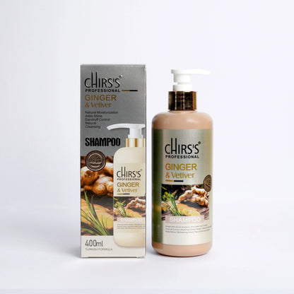 CHIRS'S UK GINGER AND VETIVER SHAMPOO 2IN1 TURKISH FORMULA (400ML)