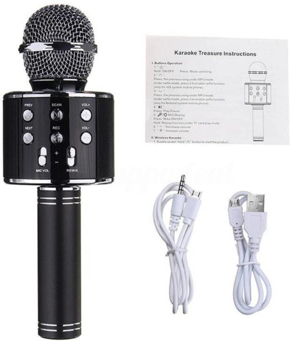 Bluetooth Microphone Karaoke Wireless Microphone Professional Speaker Handheld Microfone Player Singing Recorde