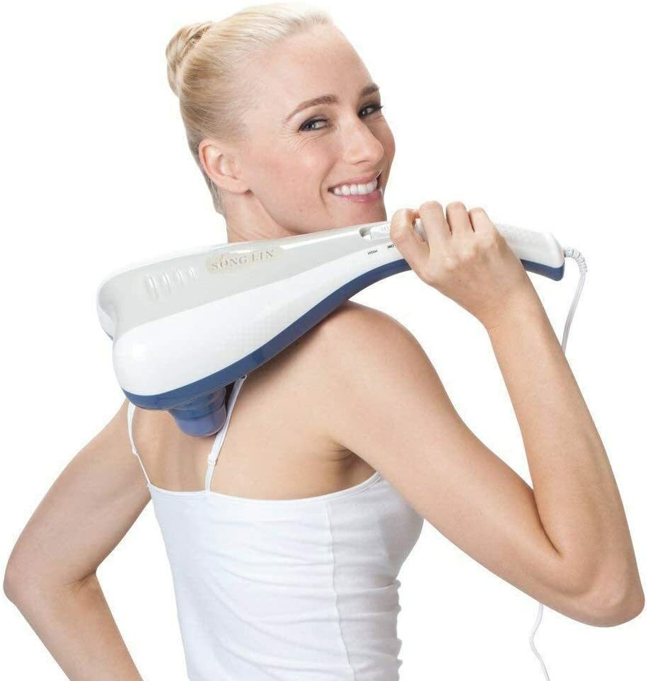 Plastic 50 Hz Dual Hand Dolphin Body Massager | For body Pain.