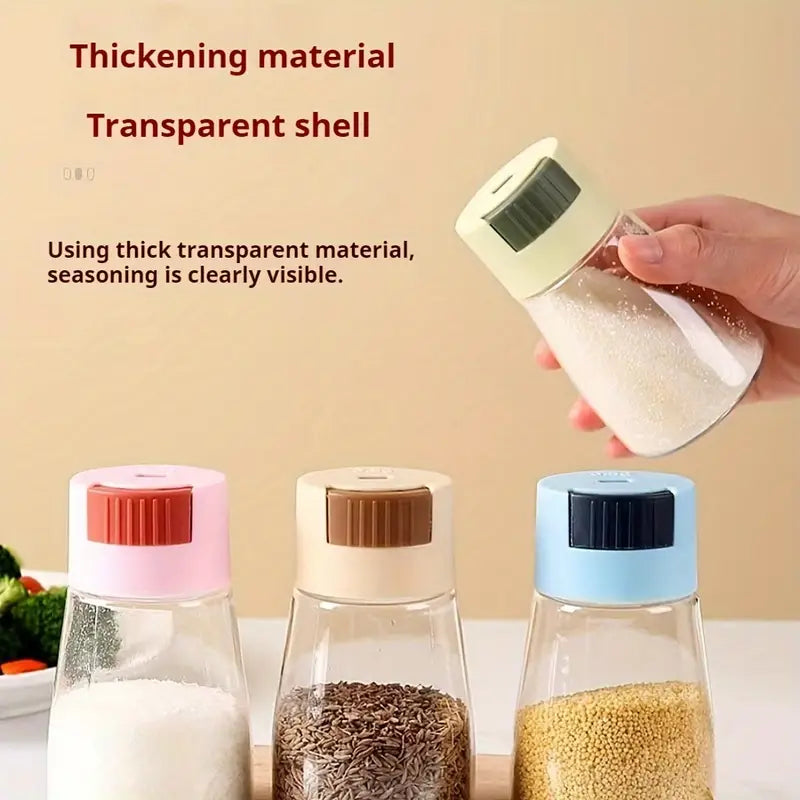 Sealed Seasoning quantitative Bottle salt pepper condiment Dispenser Glass Spice Jar |