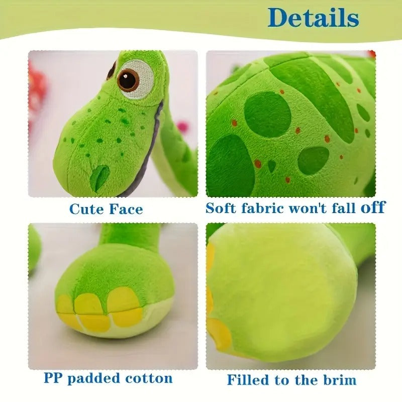 Green Collar Dinosaur Stuffed Toy Soft Plush Dinosaur Doll for Kids,