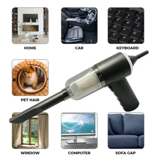 3 in 1 Portable Mini Vacuum Cleaner Duster Blower Air Pump Wireless