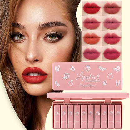 10pcs Dragon Ranee Lipsticks Set Waterproof &amp; Long-lasting | Best Quality Waterproof