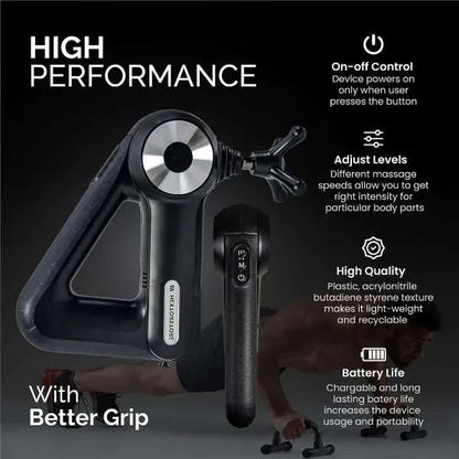 Handheld Massage Gun Deep Tissue Muscle Massager with 12 Massage Heads
