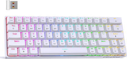 Tezarre TK-63 PRO RGB Wireless Mechanical RGB Gaming Keyboard RGB Backlight Mini